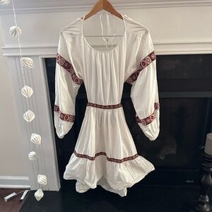 Chufy hari Mini Dress size M embroidered cottage backless artsy bohemian cottage